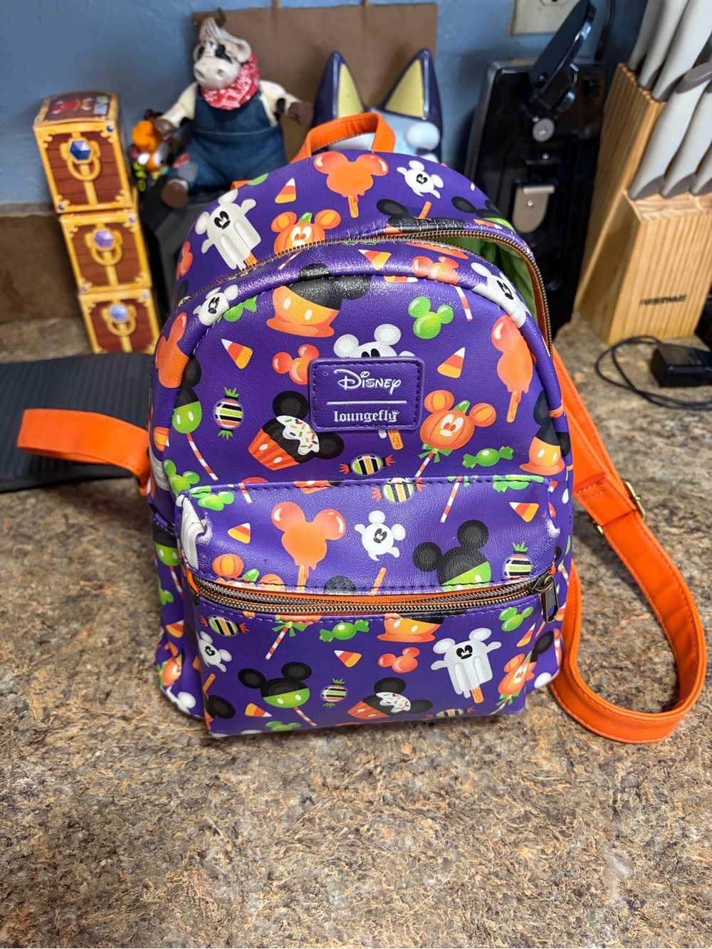 Loungefly Purple Halloween Mini Backpack